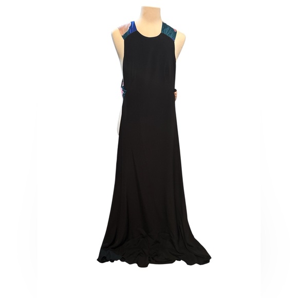 Emilio Pucci 100% silk Black Dress with Scarf tie back - Picture 5 of 7